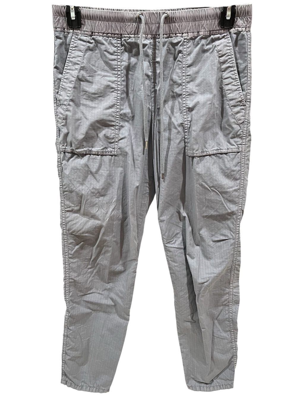 Standard JAMES PERSE Size 2 Cotton Gray Drawstring Women's Pants